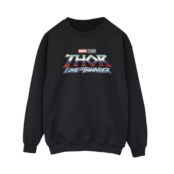 Marvel Dam/Tjej - Thor Love And Thunder - Sweatshirt med logotyp