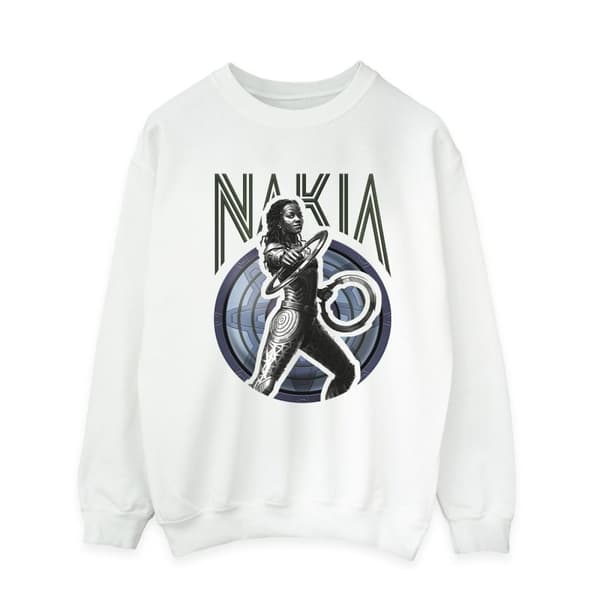 Marvel Mens Wakanda Forever Nakia Shield Sweatshirt