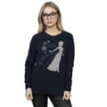 Miniatyrbild 2 av 5: Disney Dam/Tjej Frozen Elsa Jul Silhuett Sweatshirt