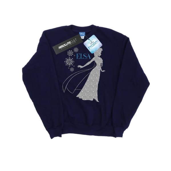 Disney Dam/Tjej Frozen Elsa Jul Silhuett Sweatshirt