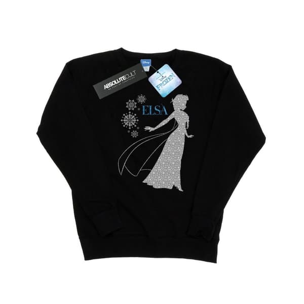 Disney Dam/Tjej Frozen Elsa Jul Silhuett Sweatshirt