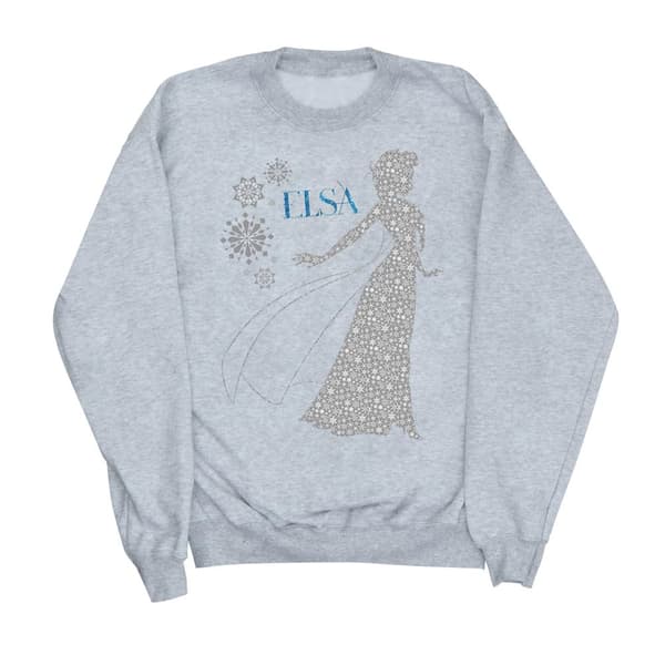 Disney Dam/Tjej Frozen Elsa Jul Silhuett Sweatshirt
