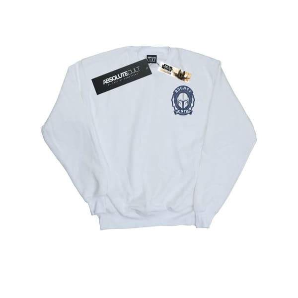 Star Wars Womens/Ladies The Mandalorian Bounty Hunter Badge Breast Print Sweatshirt