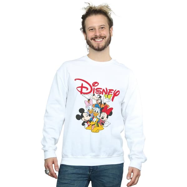 Disney Mens Mickey Mouse Crew Sweatshirt