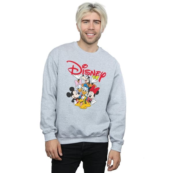 Disney Mens Mickey Mouse Crew Sweatshirt