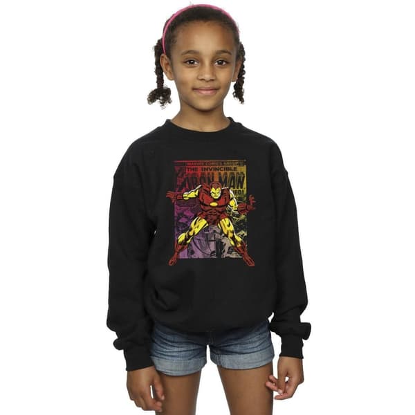 Marvel Girls Iron Man Gradient Comic Sweatshirt
