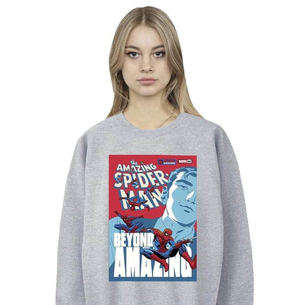 Marvel Womens/Ladies Spider-Man Beyond Amazing Cover Sweatshirt