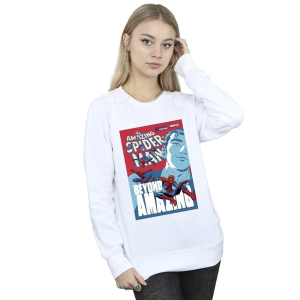Marvel Womens/Ladies Spider-Man Beyond Amazing Cover Sweatshirt