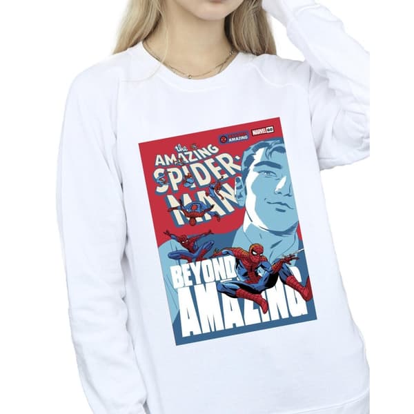 Marvel Womens/Ladies Spider-Man Beyond Amazing Cover Sweatshirt