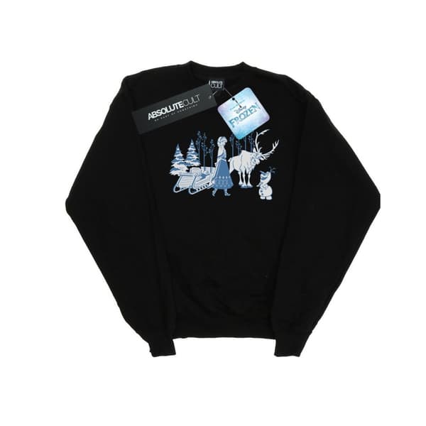 Disney Mens Frozen Anna Sven And Olaf Sweatshirt