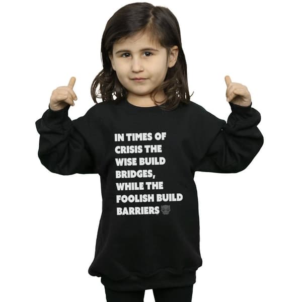 Marvel Girls Black Panther Times Of Crisis Sweatshirt