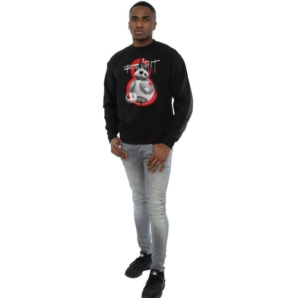 Star Wars Mens The Last Jedi BB-8 Roll With It Sweatshirt
