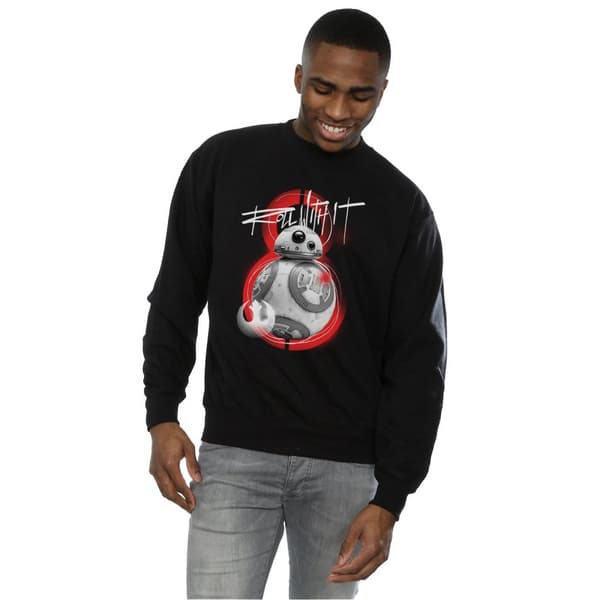 Star Wars Mens The Last Jedi BB-8 Roll With It Sweatshirt