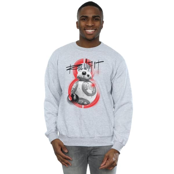 Star Wars Mens The Last Jedi BB-8 Roll With It Sweatshirt