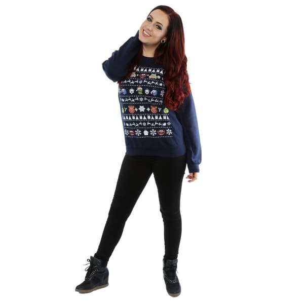Disney Womens/Ladies The Muppets Christmas Heads Sweatshirt