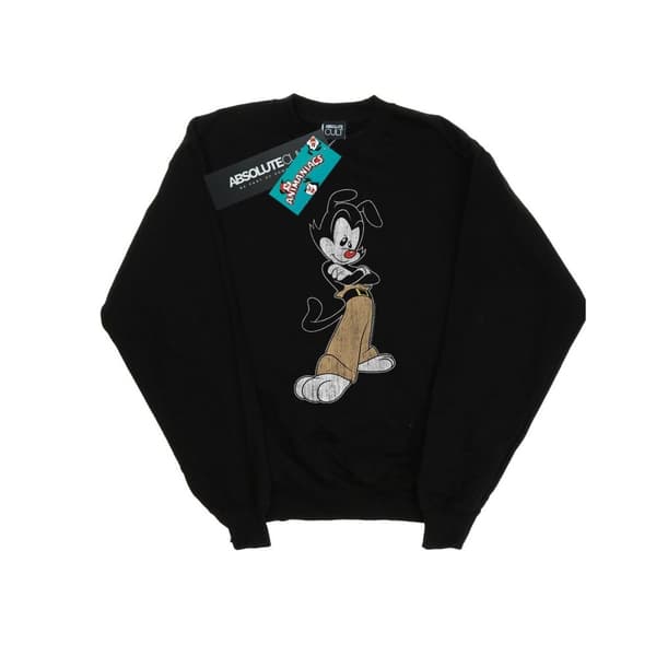Animaniacs Mens Yakko Classic Pose Sweatshirt Black L