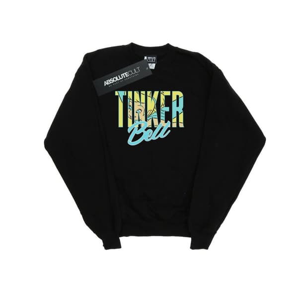 Disney Girls Tinker Bell Wording Infill Sweatshirt