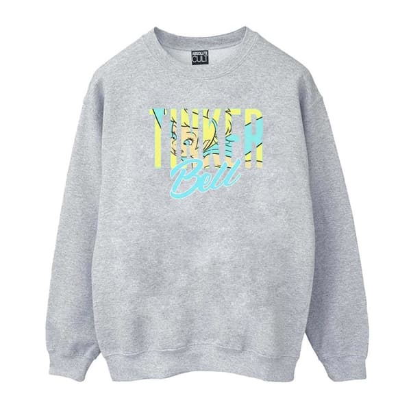 Disney Girls Tinker Bell Wording Infill Sweatshirt