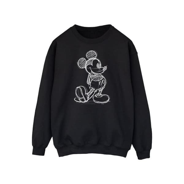 Disney Mens Mickey Mouse Sketch Kick Sweatshirt