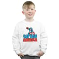 Miniatyrbillede 2 af 3: Marvel Boys Captain America Pixelated Sweatshirt