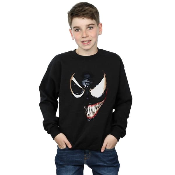 Marvel Pojkar Venom Sweatshirt med delat ansikte