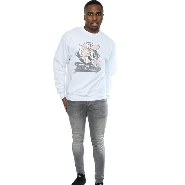 Tom And Jerry Mens Baseball Caps Sweatshirt