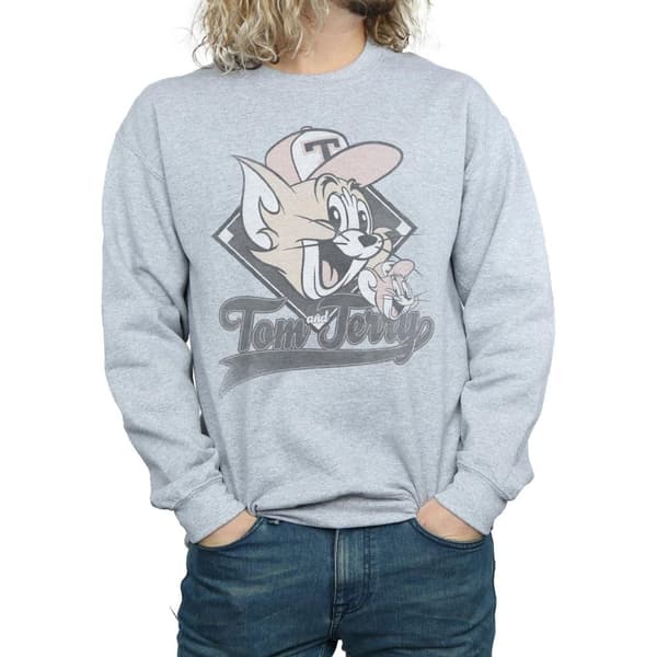Tom And Jerry Mens Baseball Caps Sweatshirt