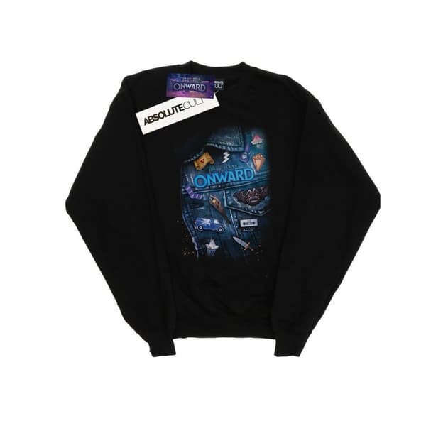 Disney Boys Onward - Sweatshirt med jackdetaljer Black 7-8 Years