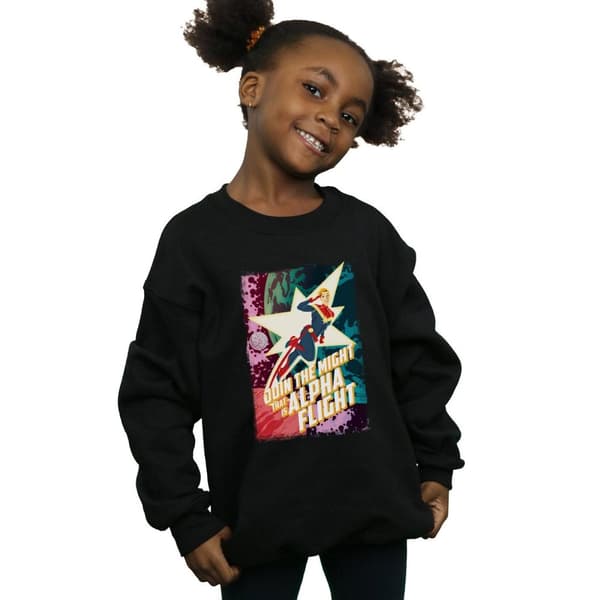 Marvel Girls Captain Marvel Alpha Flight Sweatshirt