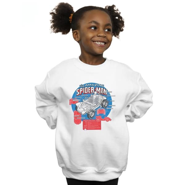 Marvel Spider-Man Spider-Buggy Breakdown Sweatshirt för flickor