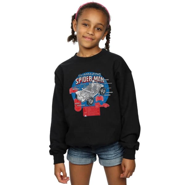 Marvel Spider-Man Spider-Buggy Breakdown Sweatshirt för flickor