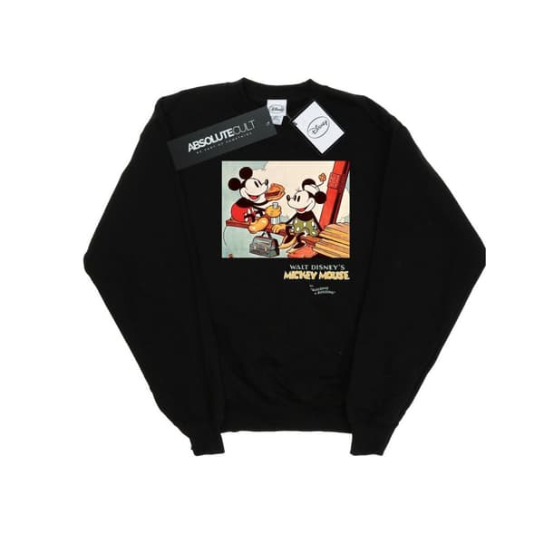 Disney Musse Pigg - Bygga en byggnad - Sweatshirt för flickor