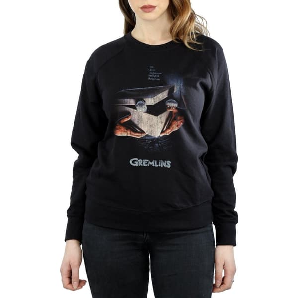 Gremlins Womens/Ladies Gizmo Distressed Poster Sweatshirt