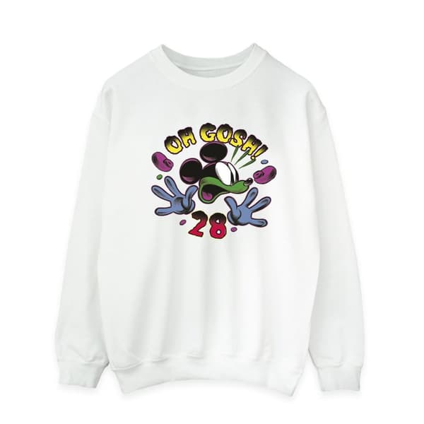 Disney Mens Musse Pigg Oh Gosh Pop Art Sweatshirt