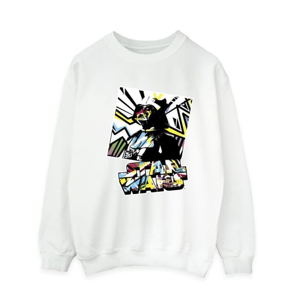 Star Wars Mens Vader Water Colour Pop Art Sweatshirt