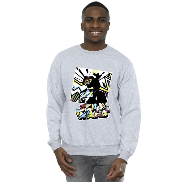 Star Wars Mens Vader Water Colour Pop Art Sweatshirt
