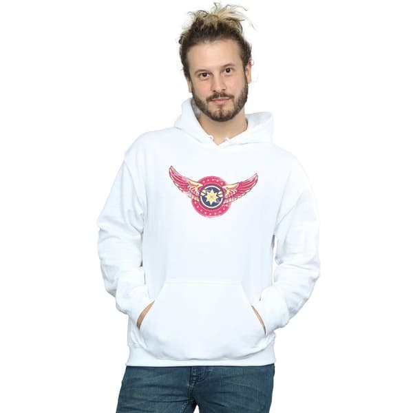 Marvel Kapten Marvel-hoodie med vingar och lapp