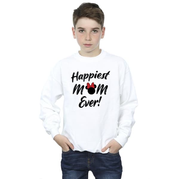 Disney Minnie Mouse Happiest Mom Ever Sweatshirt för pojkar