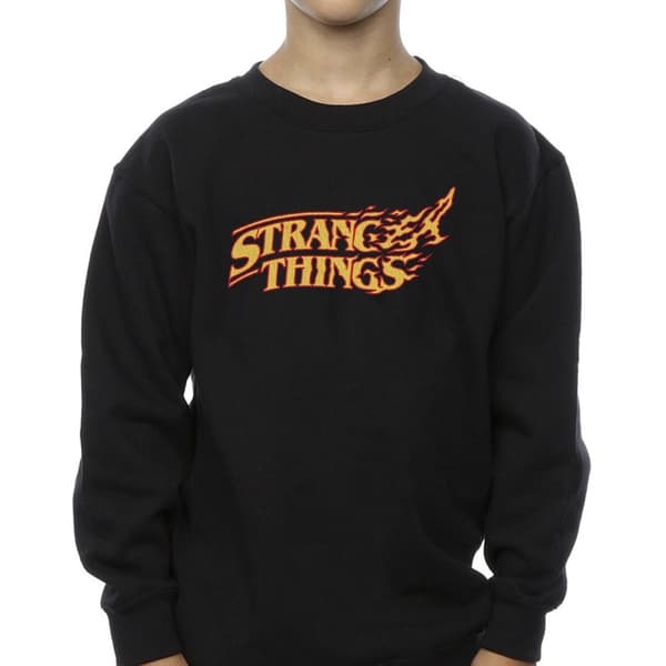 Netflix Boys Stranger Things Logo Breaking Sweatshirt