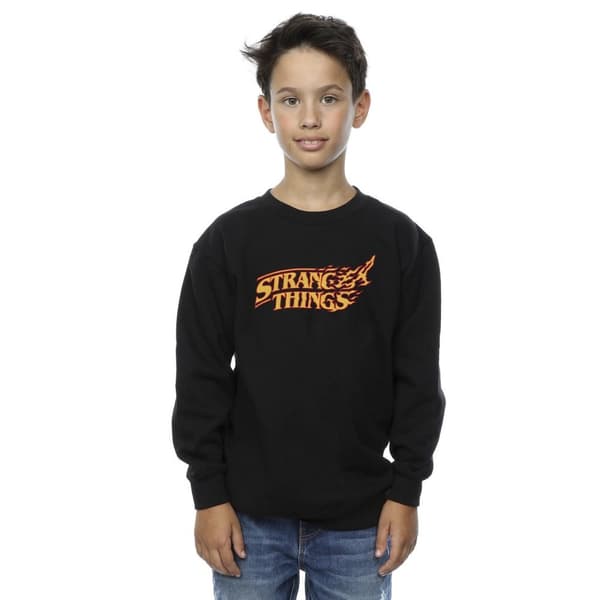 Netflix Boys Stranger Things Logo Breaking Sweatshirt