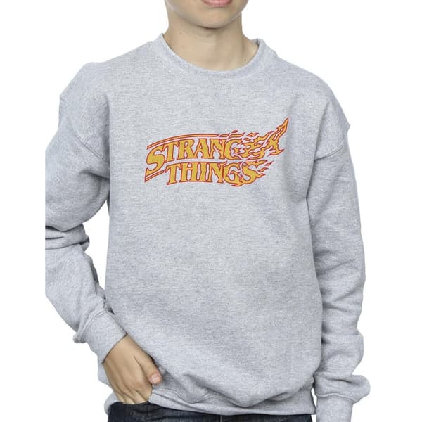 Netflix Boys Stranger Things Logo Breaking Sweatshirt