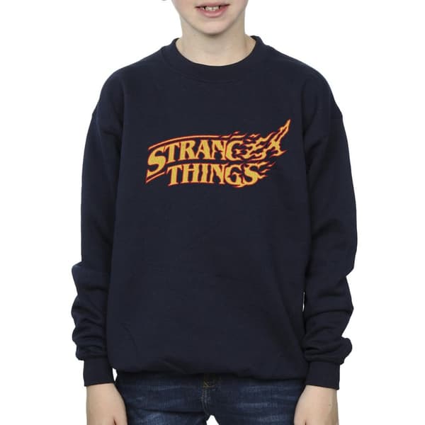 Netflix Boys Stranger Things Logo Breaking Sweatshirt