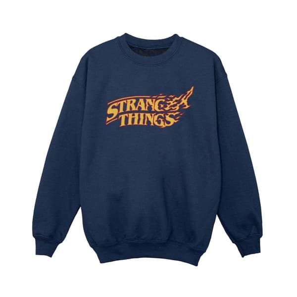 Netflix Boys Stranger Things Logo Breaking Sweatshirt