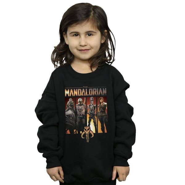 Star Wars Girls The Mandalorian Character Lineup Sweatshirt