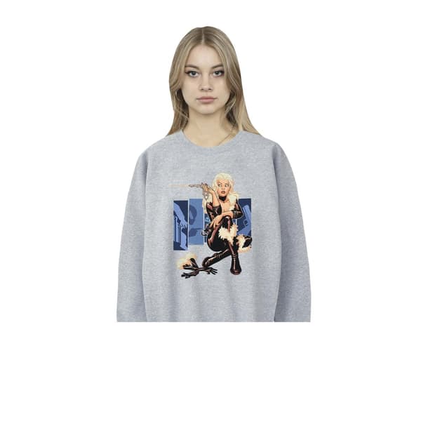 Marvel Womens/Ladies Black Cat Cover Sweatshirt