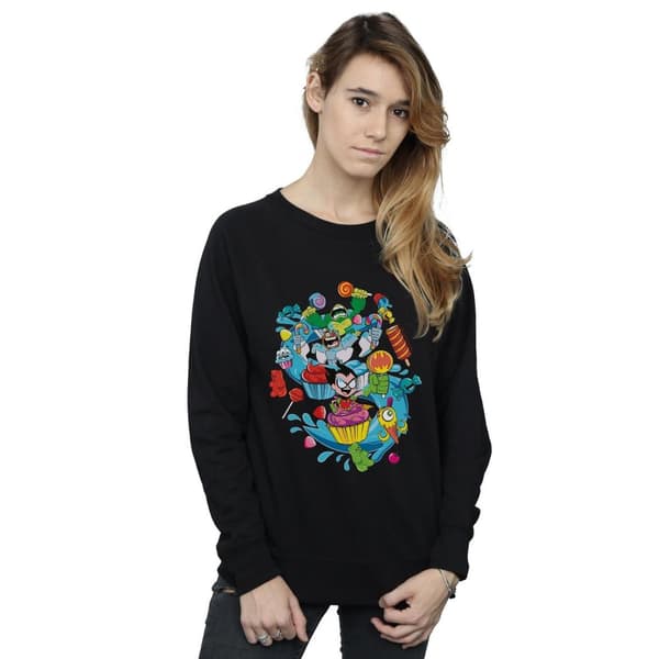 DC Comics Womens/Ladies Teen Titans Go Candy Mania Sweatshirt