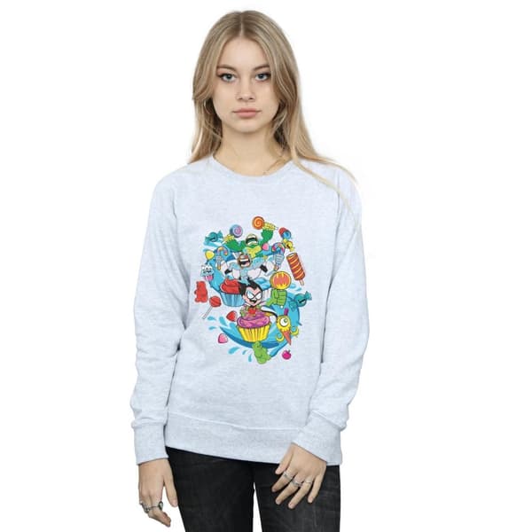 DC Comics Womens/Ladies Teen Titans Go Candy Mania Sweatshirt