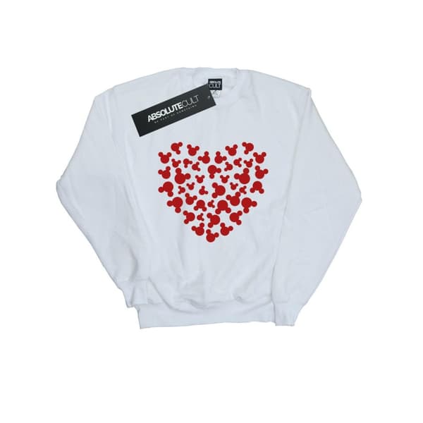 Disney Dam/Tjej Musse Pigg Hjärta Silhuett Sweatshirt