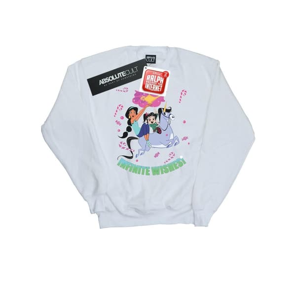 Disney Mens Wreck It Ralph Jasmine And Vanellope Sweatshirt
