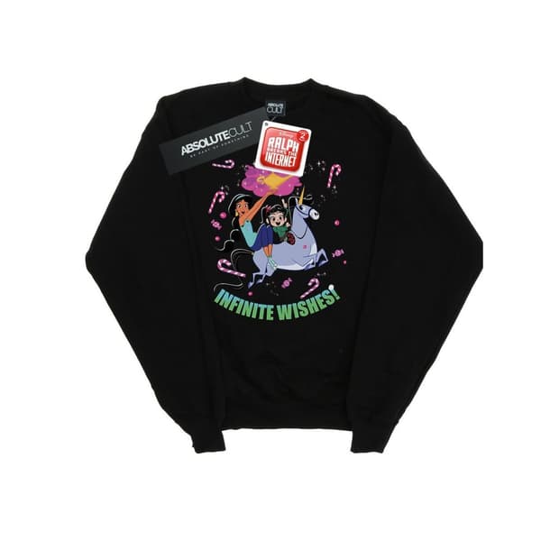 Disney Mens Wreck It Ralph Jasmine And Vanellope Sweatshirt